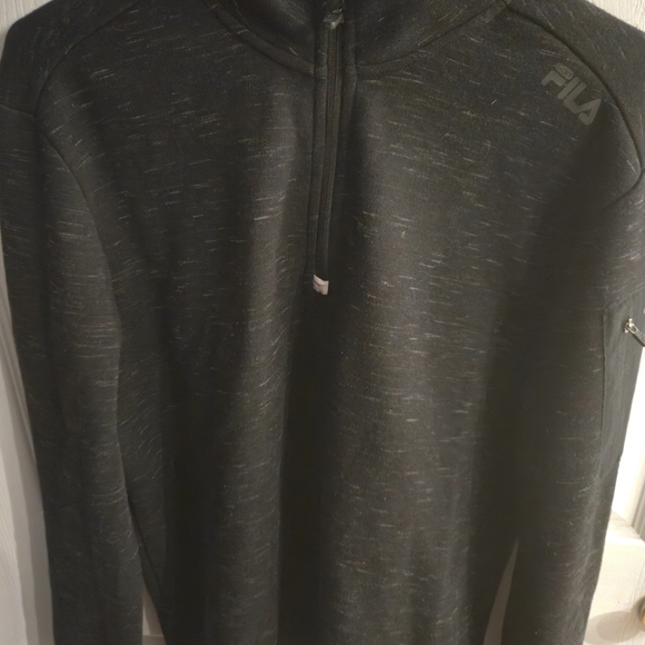Fila Sport Half Zip Men's (M)Black Active 55%cotton Pull Over - Picture 1 of 7